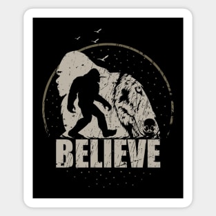 Believe bigfoot Sticker